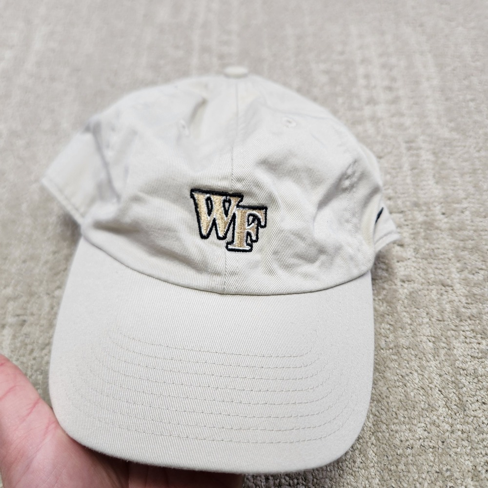 Nike Team Wake Forest Demon Deacons‎ Hat Khaki Tan Embroidered Dad Cap 10263F